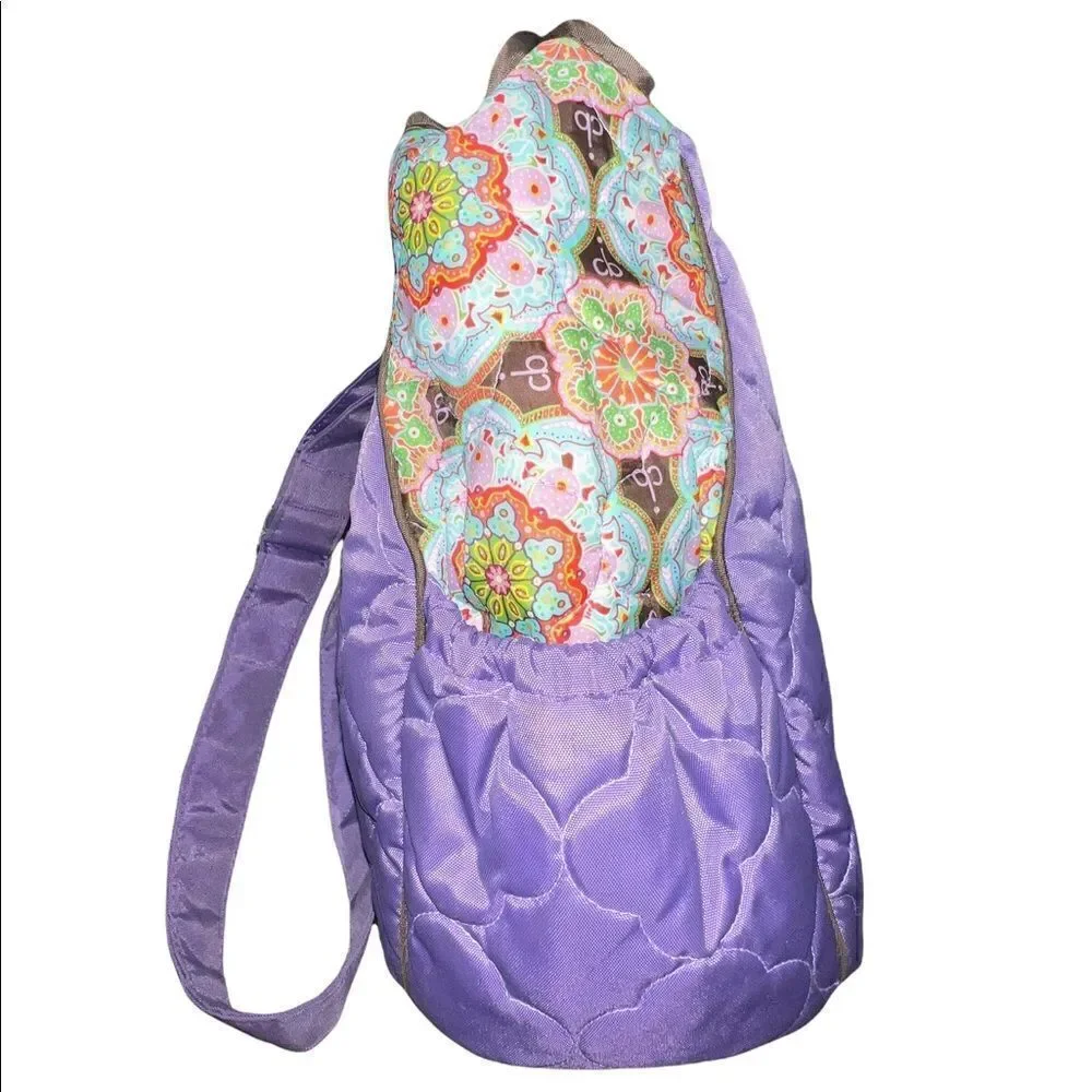 Cinda B Casablanca Purple Baby Diaper Bag EUC